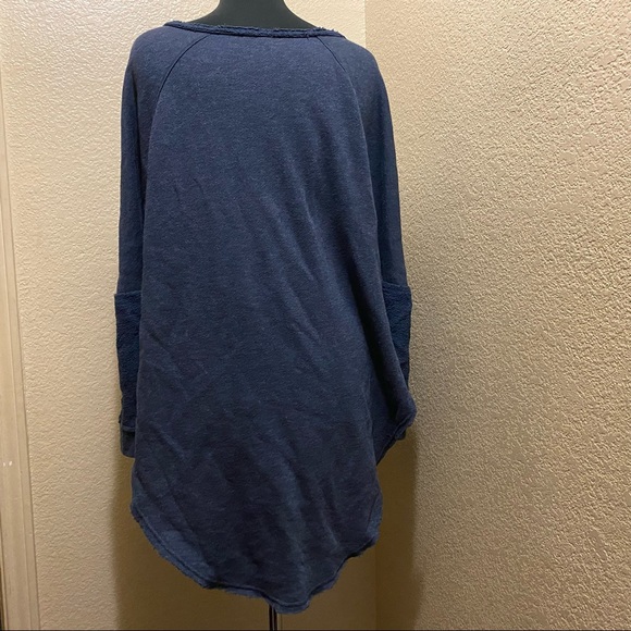 Free People sz S navy long sleeved top - Picture 3 of 5